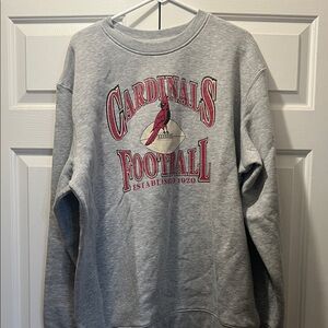 Gray Cardinals Football Sweatshirt